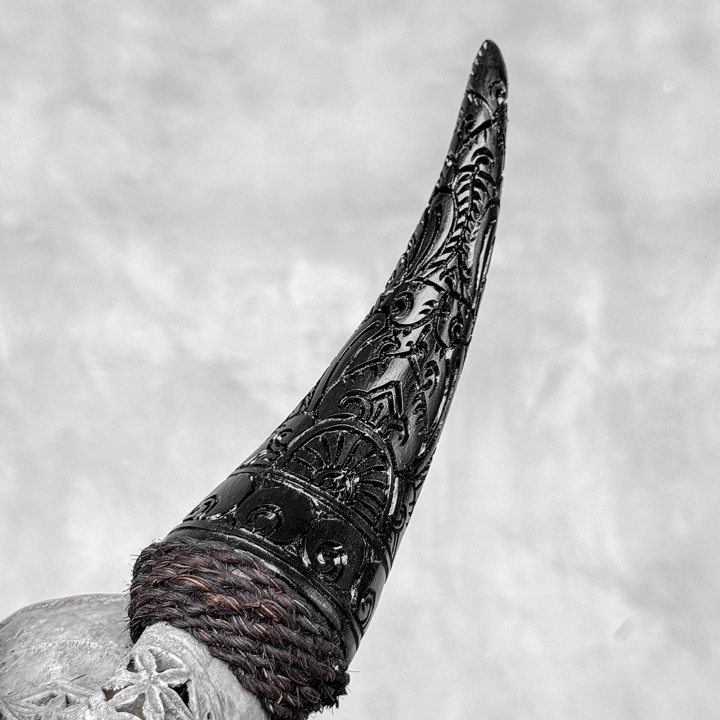 Very Detailed Engraved Goat Skull