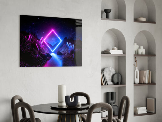 Abstract Art Glass Wall Art