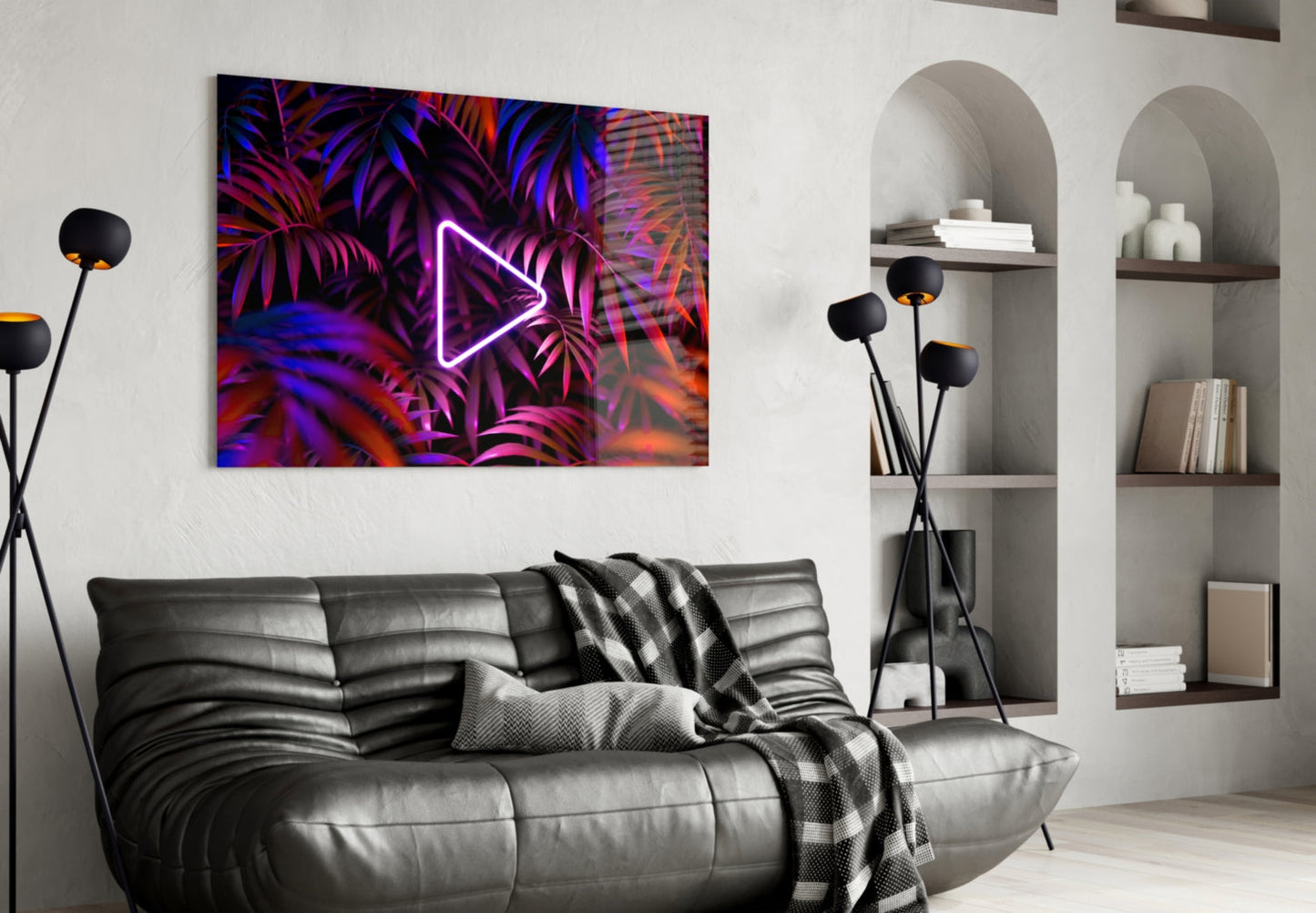 Abstract Art Glass Wall Art