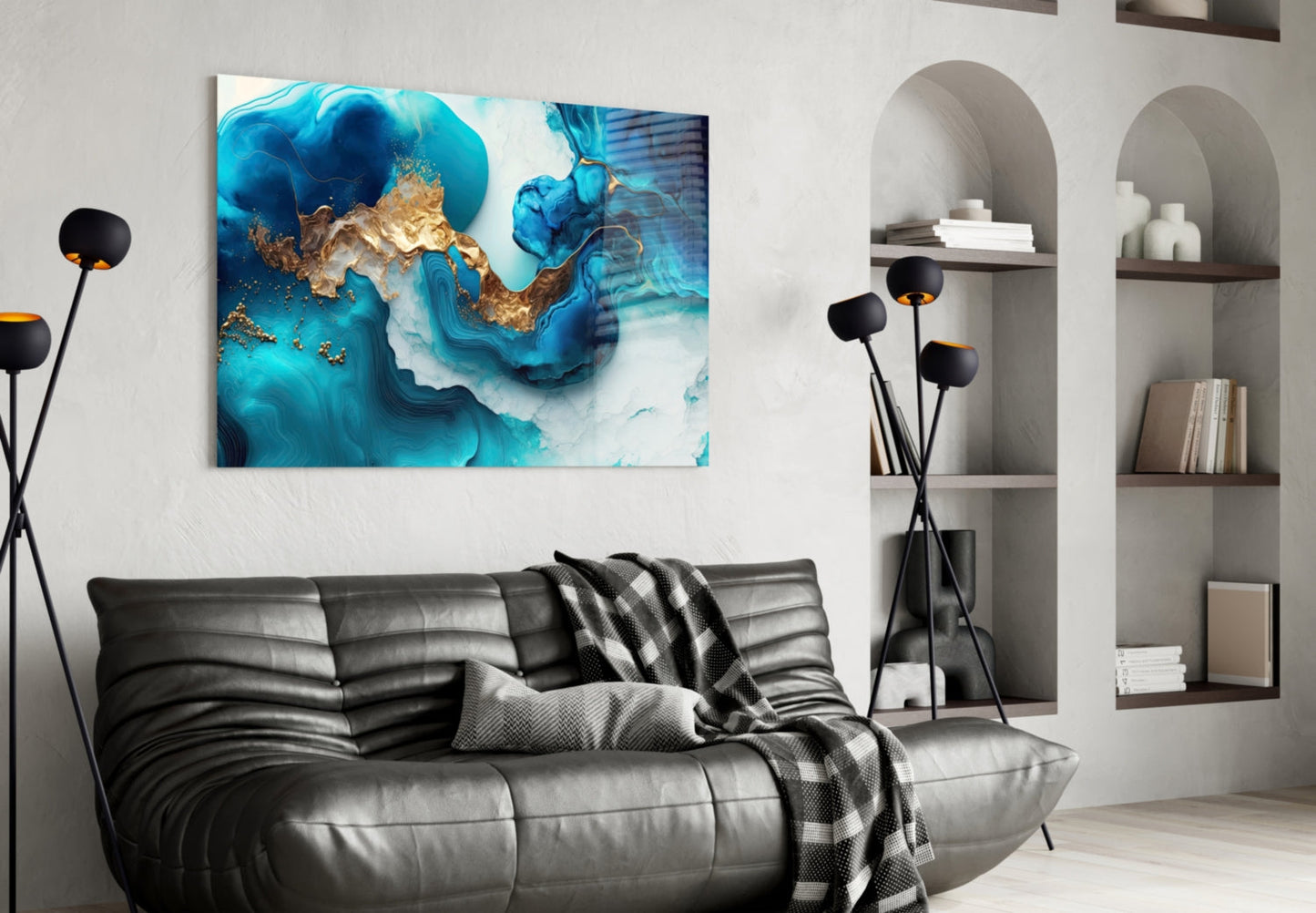Abstract Art Glass Wall Art